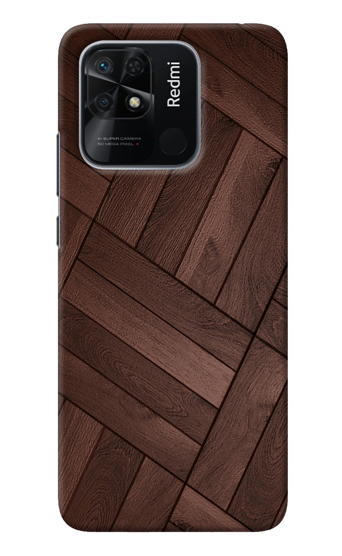 Wooden Texture Design Redmi 10/10 Power Back Cover