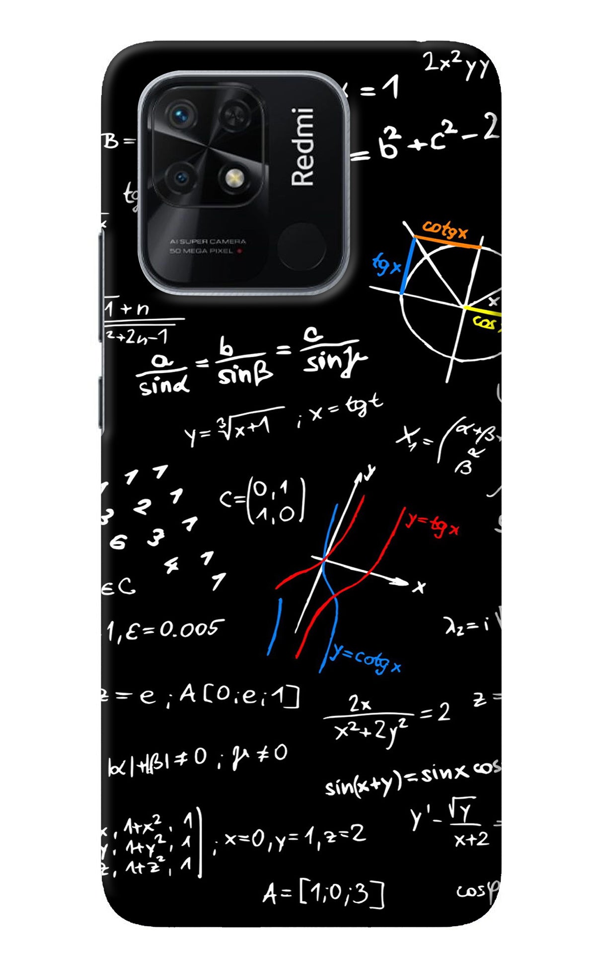 Mathematics Formula Redmi 10/10 Power Back Cover