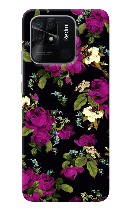 Flowers Redmi 10/10 Power Back Cover