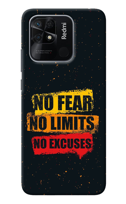 No Fear No Limits No Excuse Redmi 10/10 Power Back Cover