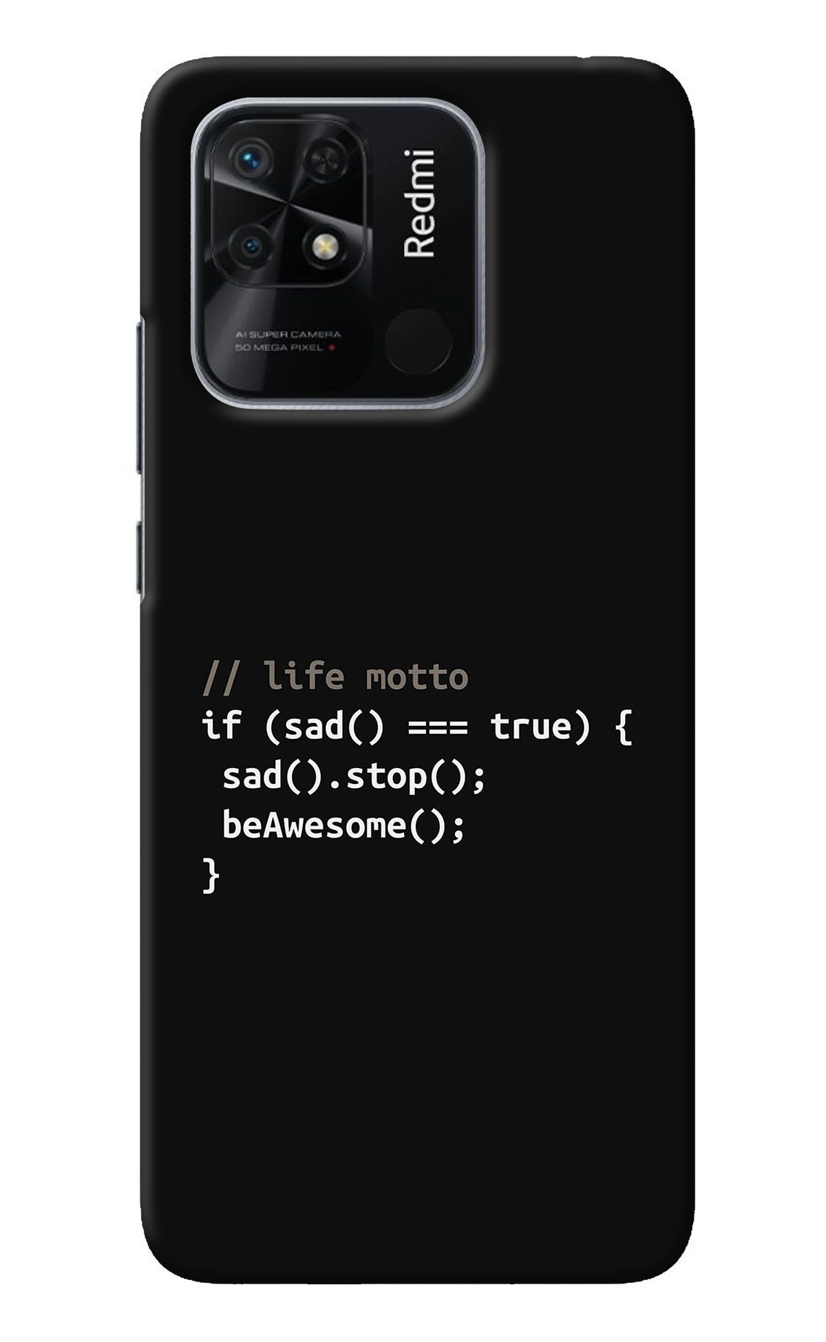 Life Motto Code Redmi 10/10 Power Back Cover