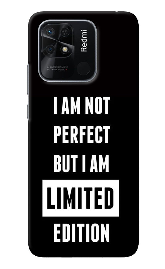 I Am Not Perfect But I Am Limited Edition Redmi 10/10 Power Back Cover