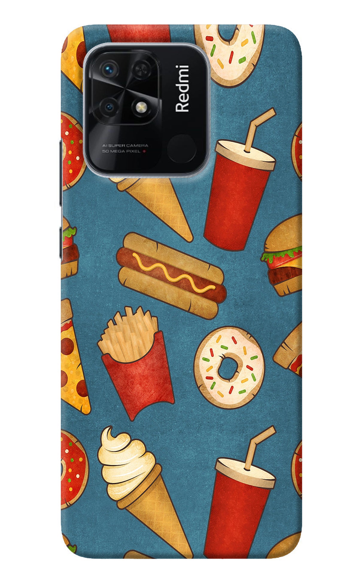 Foodie Redmi 10/10 Power Back Cover