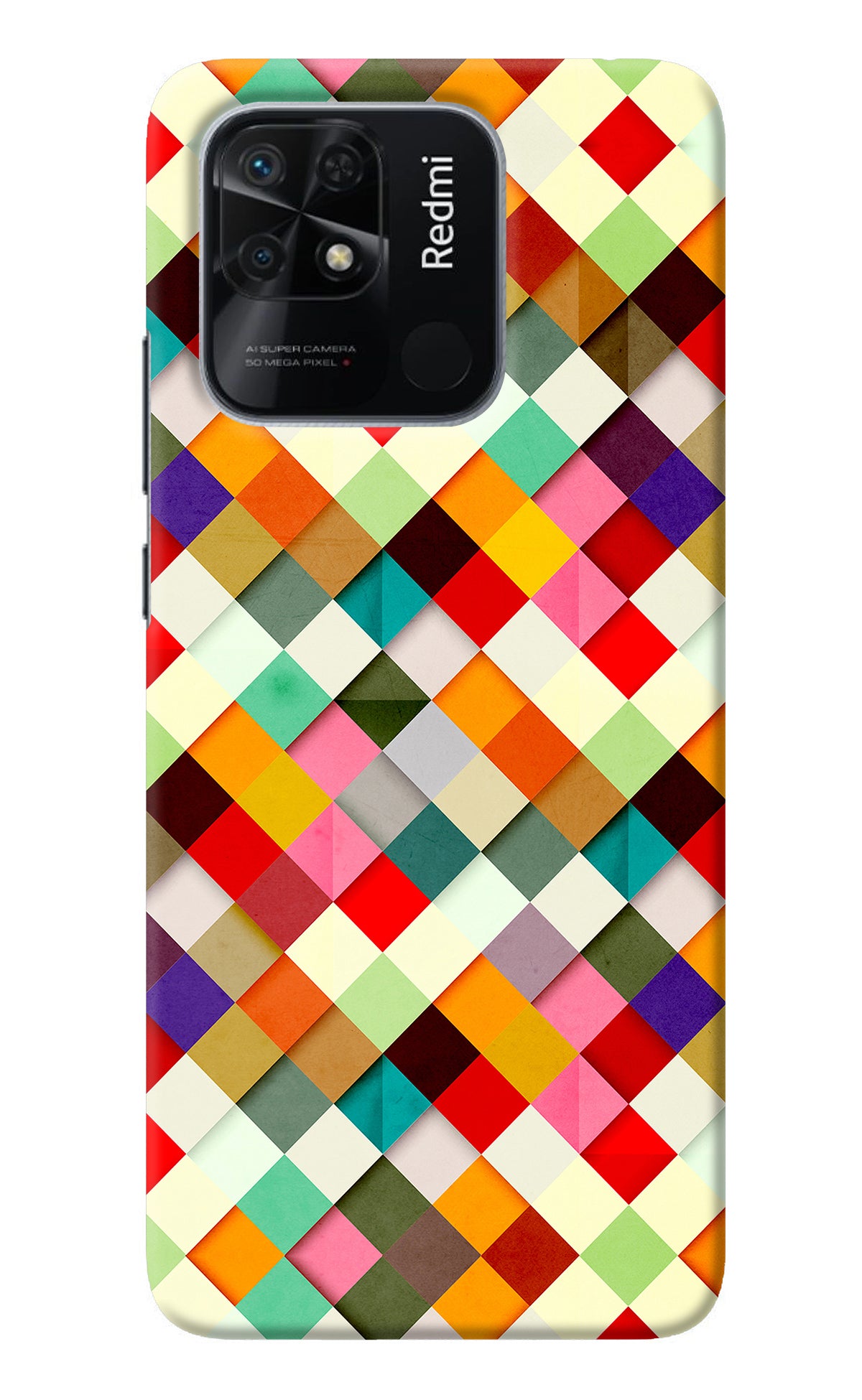 Geometric Abstract Colorful Redmi 10/10 Power Back Cover