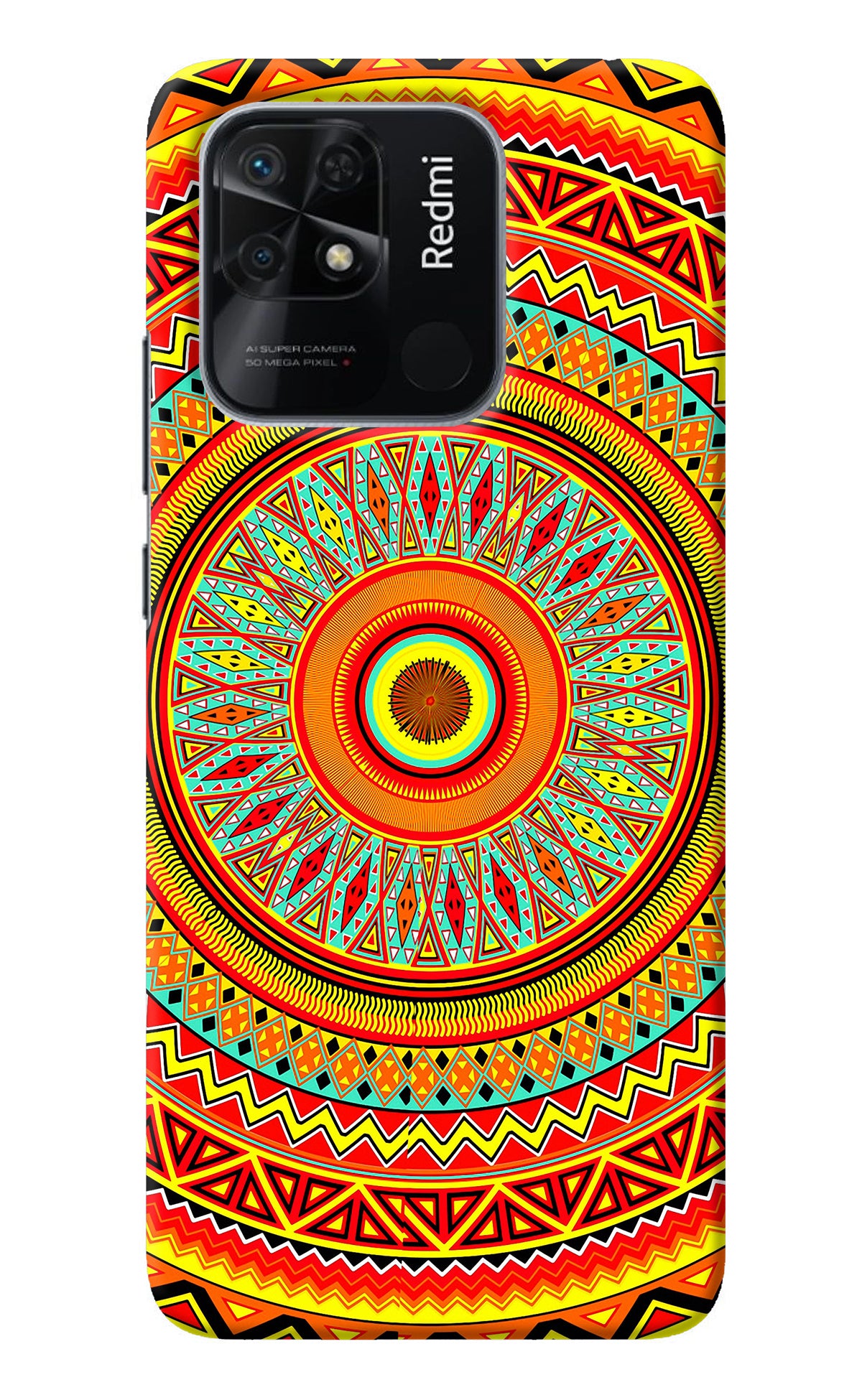 Mandala Pattern Redmi 10/10 Power Back Cover