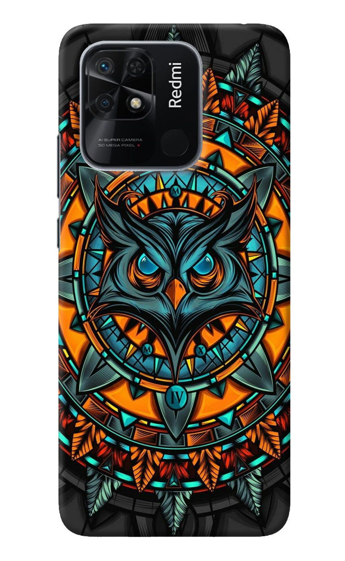 Angry Owl Art Redmi 10/10 Power Back Cover