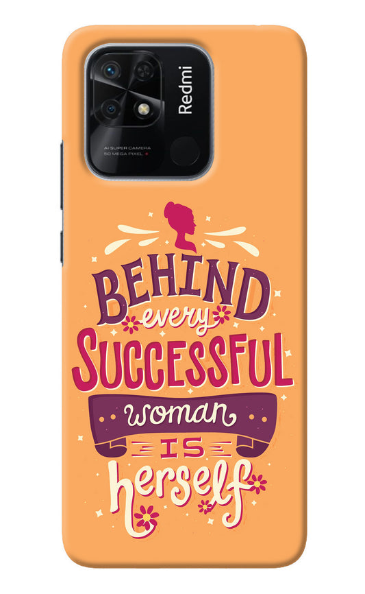 Behind Every Successful Woman There Is Herself Redmi 10/10 Power Back Cover