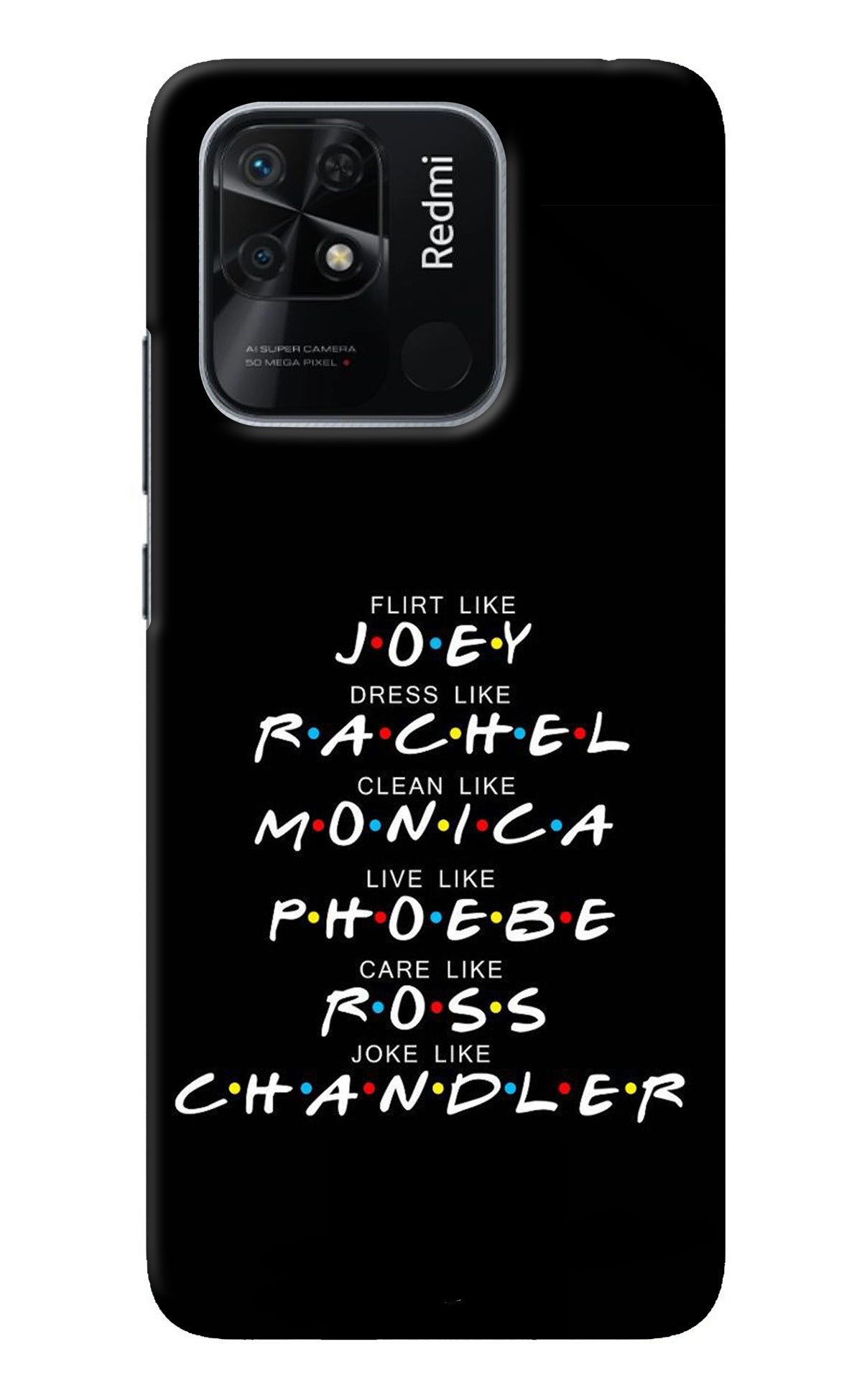 FRIENDS Character Redmi 10/10 Power Back Cover