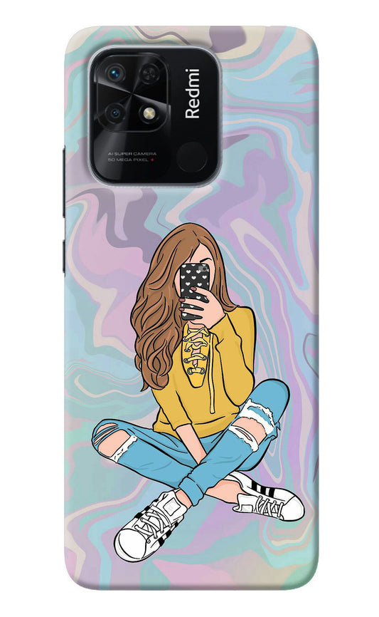 Selfie Girl Redmi 10/10 Power Back Cover