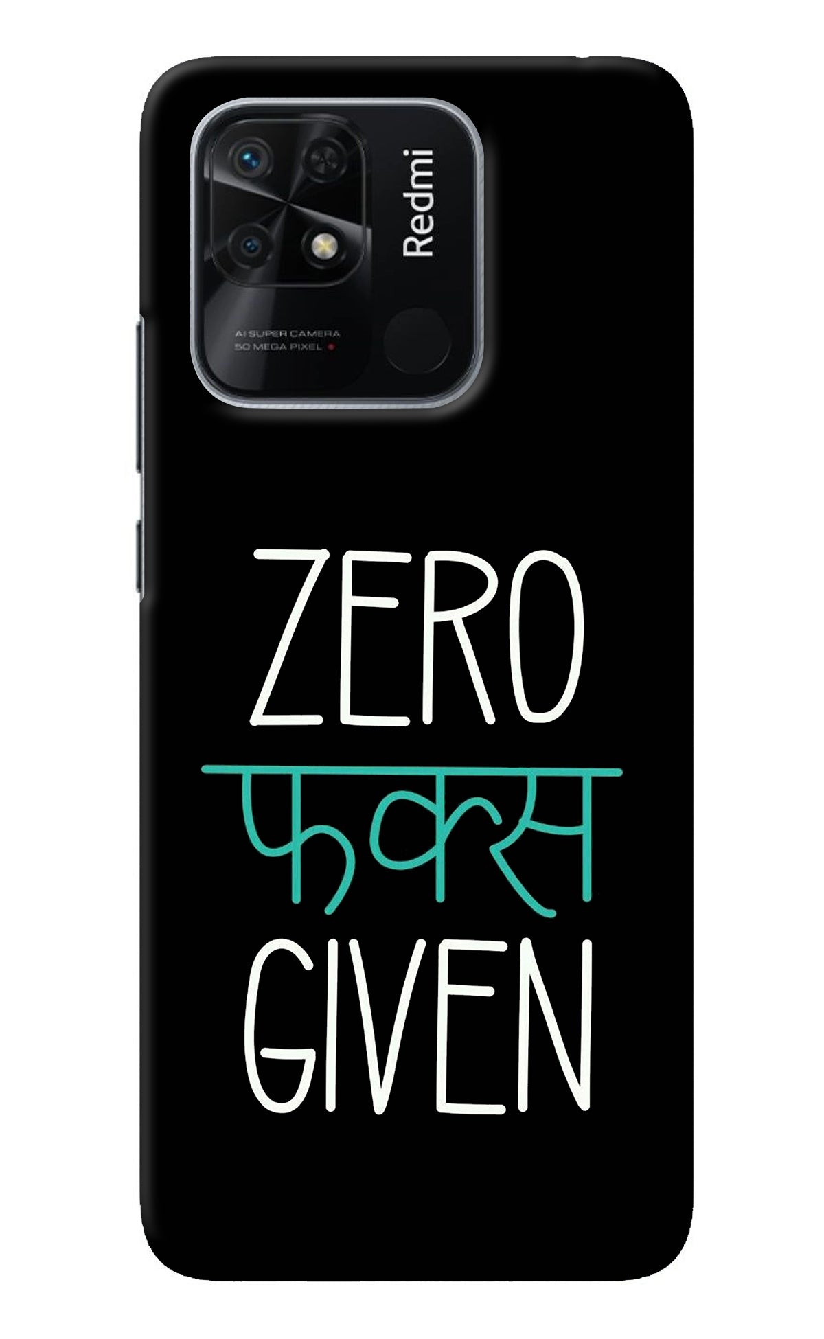 Zero Fucks Given Redmi 10/10 Power Back Cover