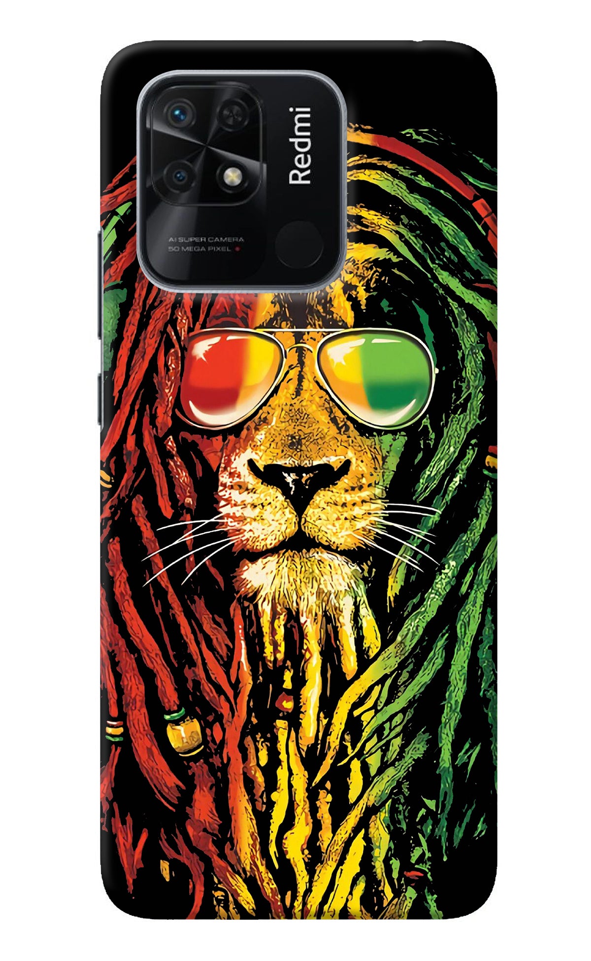 Rasta Lion Redmi 10/10 Power Back Cover