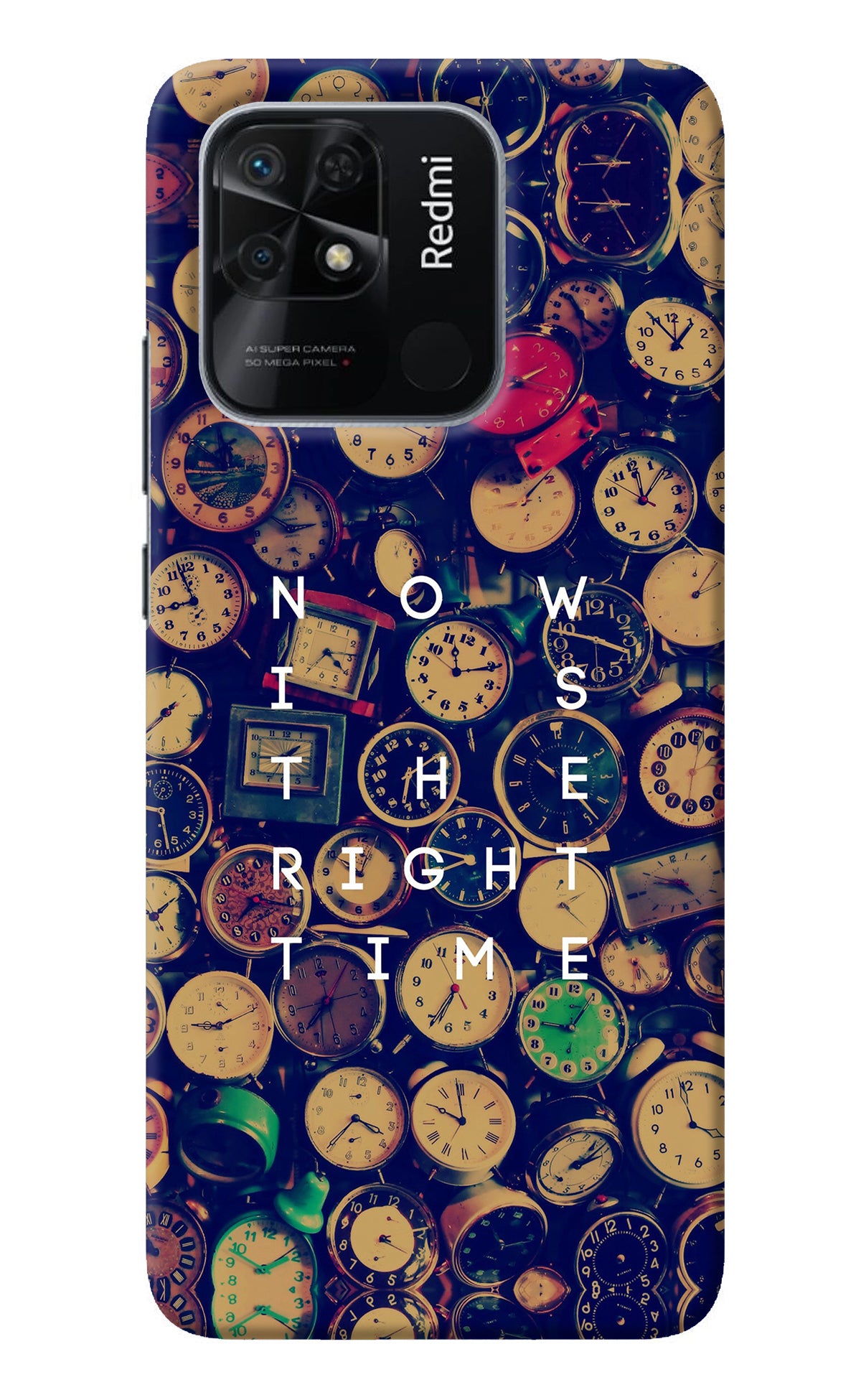 Now is the Right Time Quote Redmi 10/10 Power Back Cover