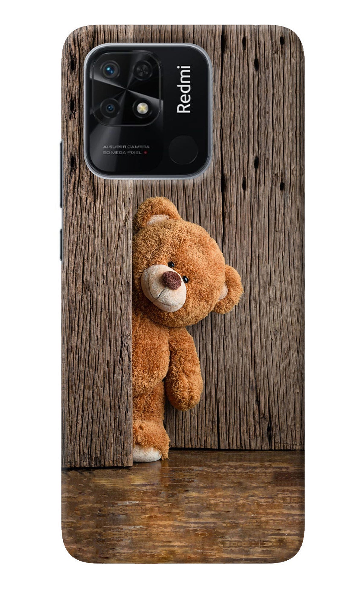 Teddy Wooden Redmi 10/10 Power Back Cover