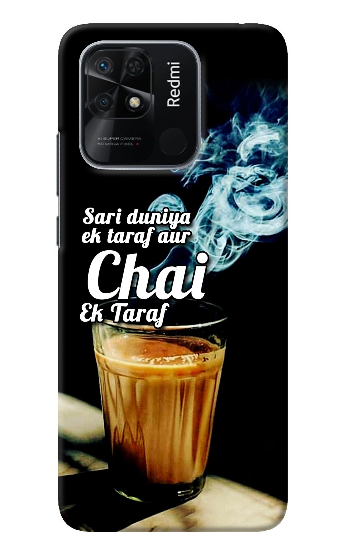 Chai Ek Taraf Quote Redmi 10/10 Power Back Cover