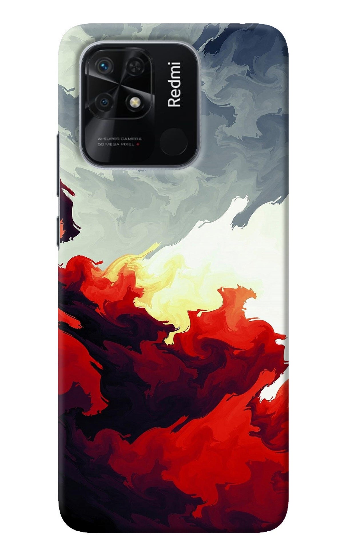 Fire Cloud Redmi 10/10 Power Back Cover