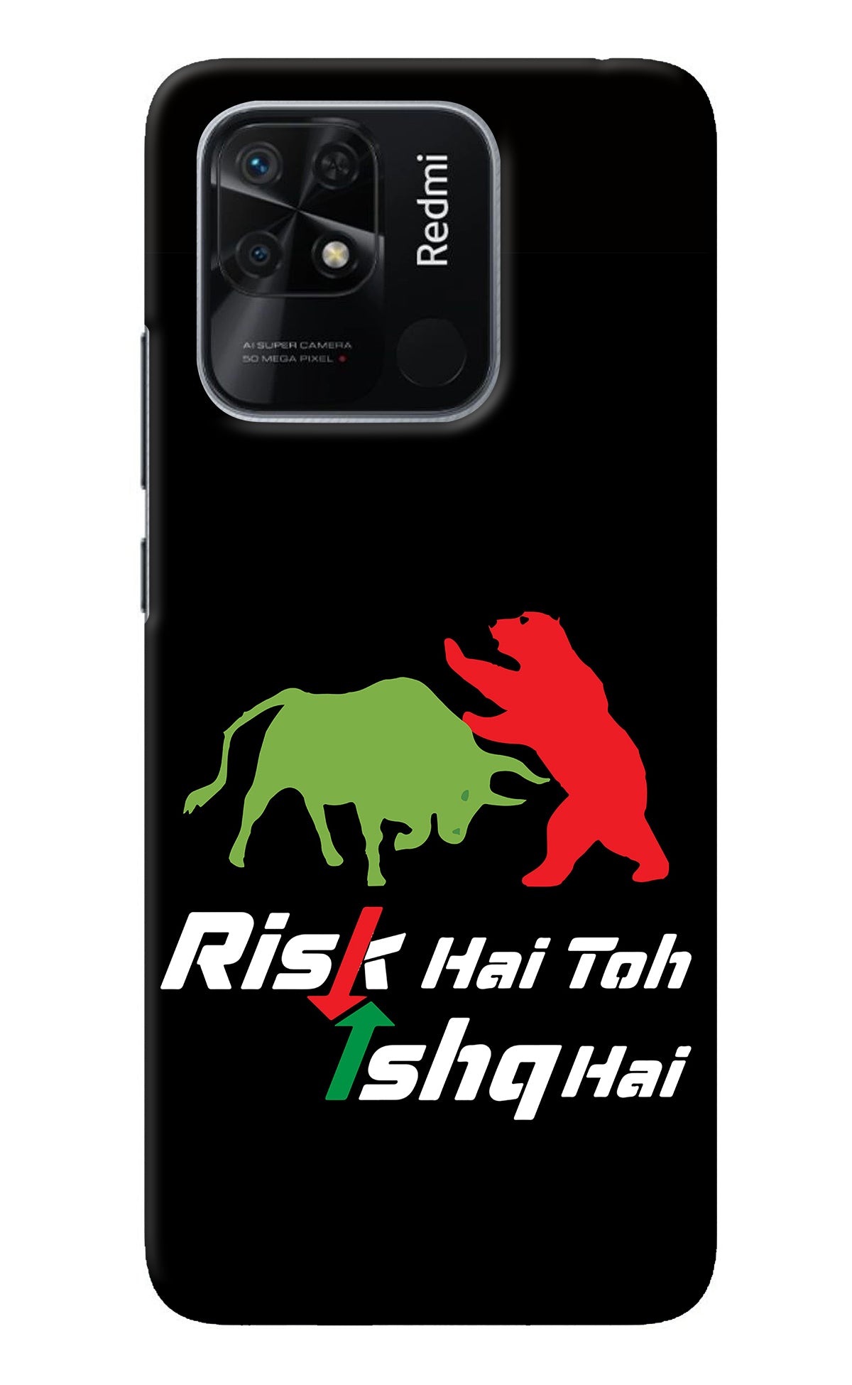 Risk Hai Toh Ishq Hai Redmi 10/10 Power Back Cover