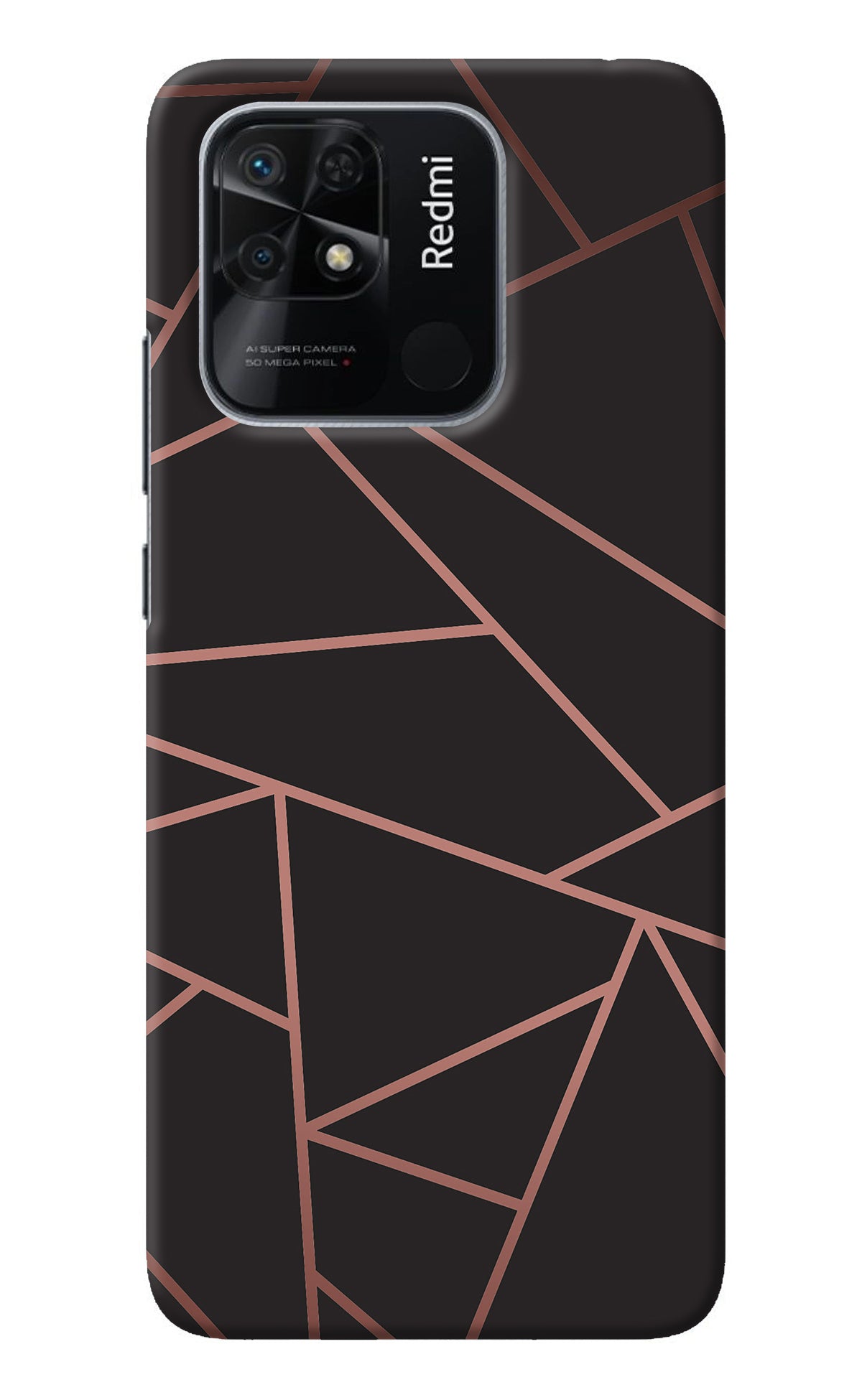 Geometric Pattern Redmi 10/10 Power Back Cover