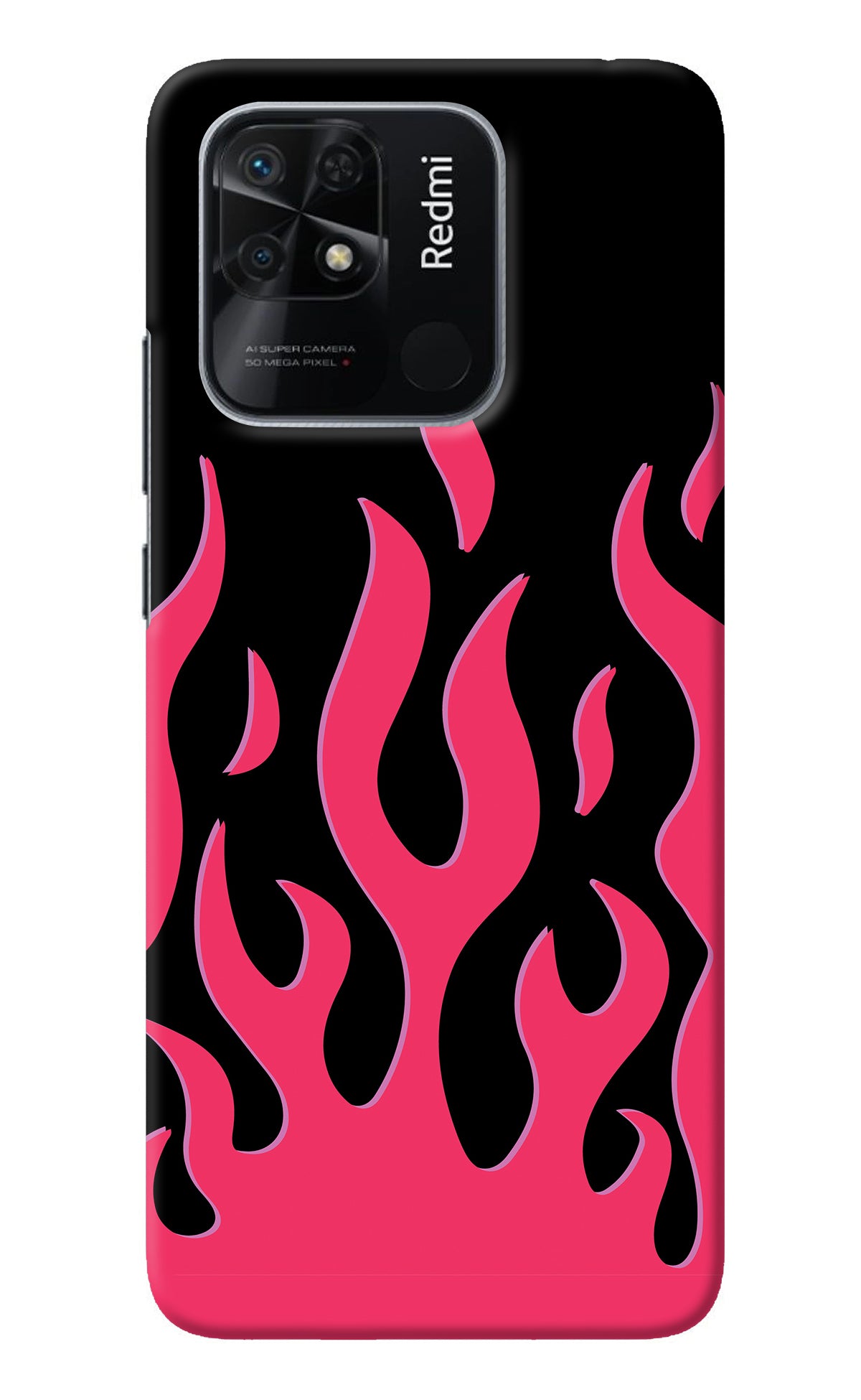 Fire Flames Redmi 10/10 Power Back Cover