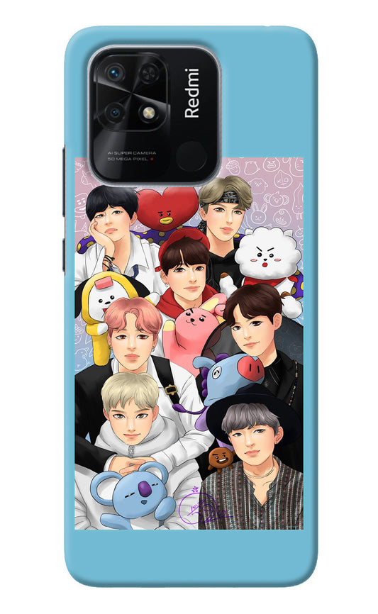 BTS with animals Redmi 10/10 Power Back Cover