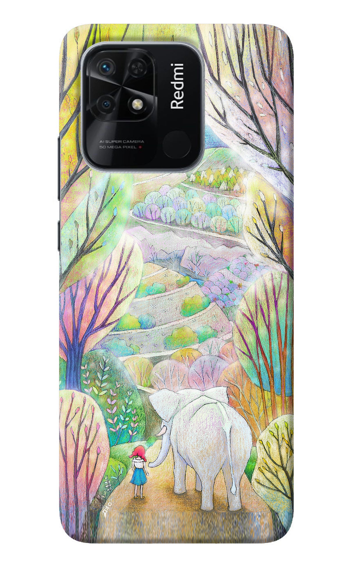 Nature Painting Redmi 10/10 Power Back Cover