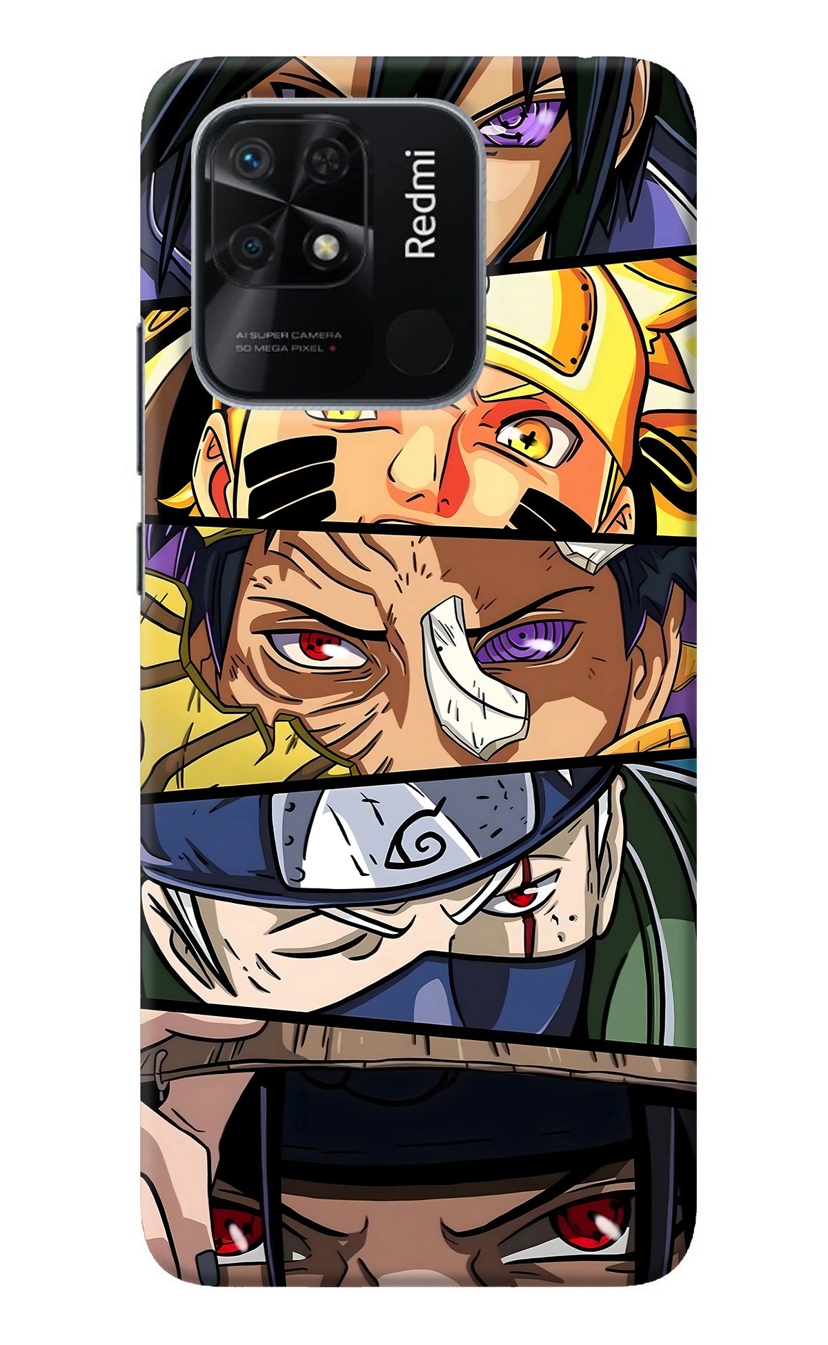 Naruto Character Redmi 10/10 Power Back Cover