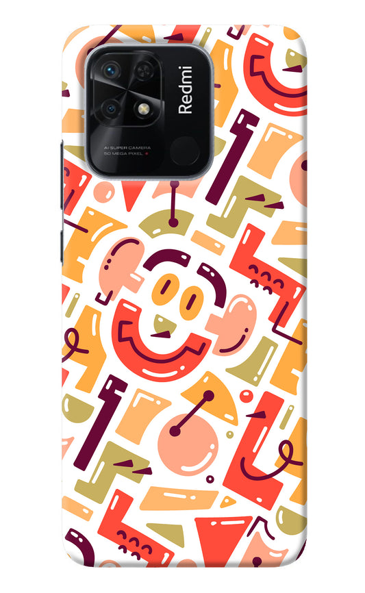 Doodle Pattern Redmi 10/10 Power Back Cover