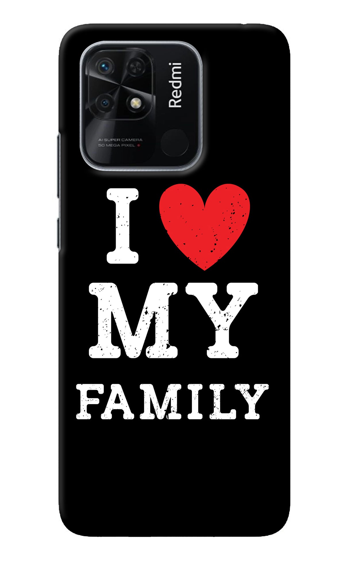 I Love My Family Redmi 10/10 Power Back Cover