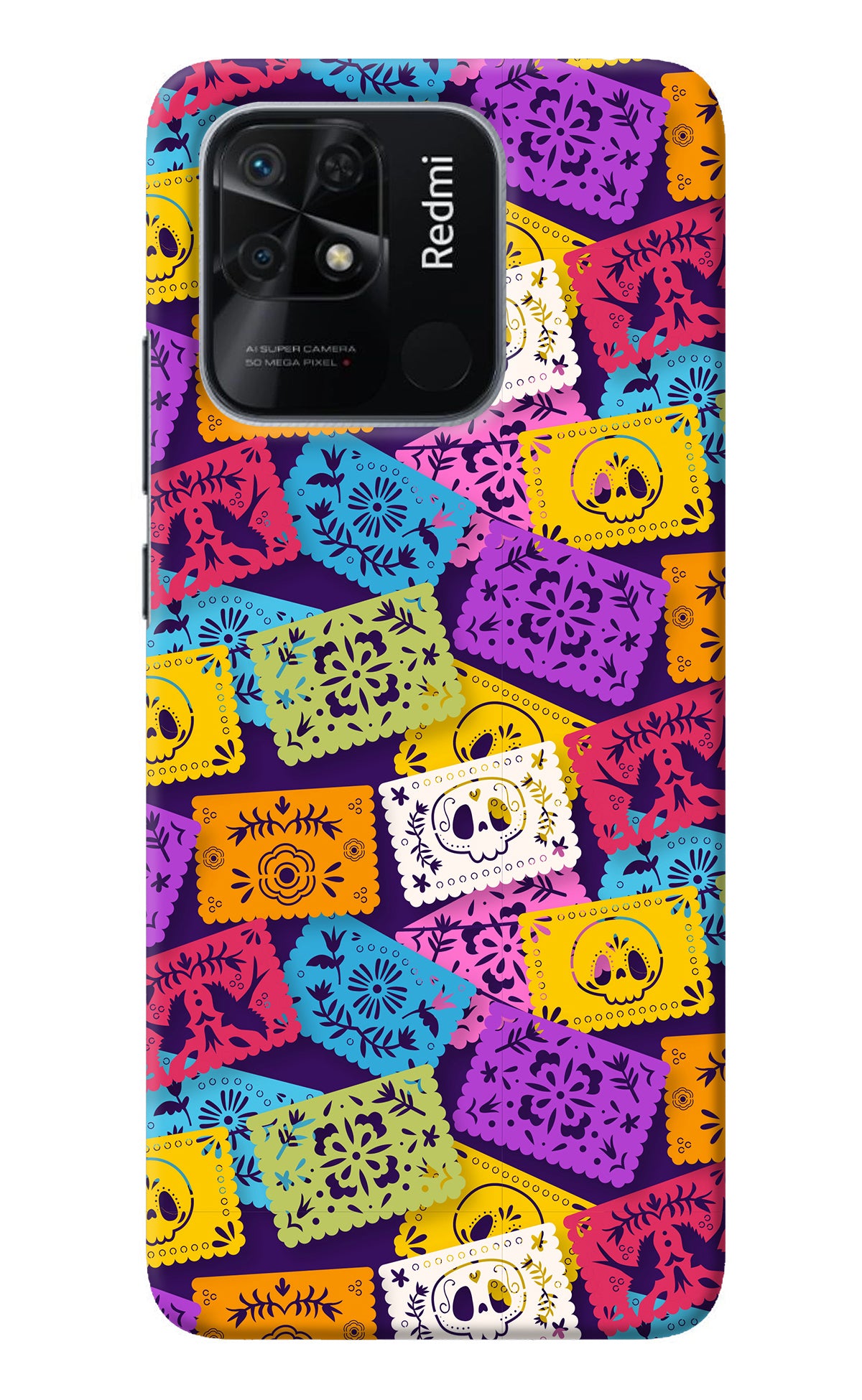 Mexican Pattern Redmi 10/10 Power Back Cover