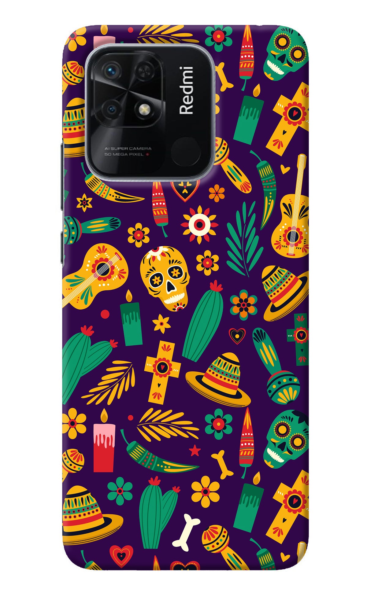 Mexican Artwork Redmi 10/10 Power Back Cover