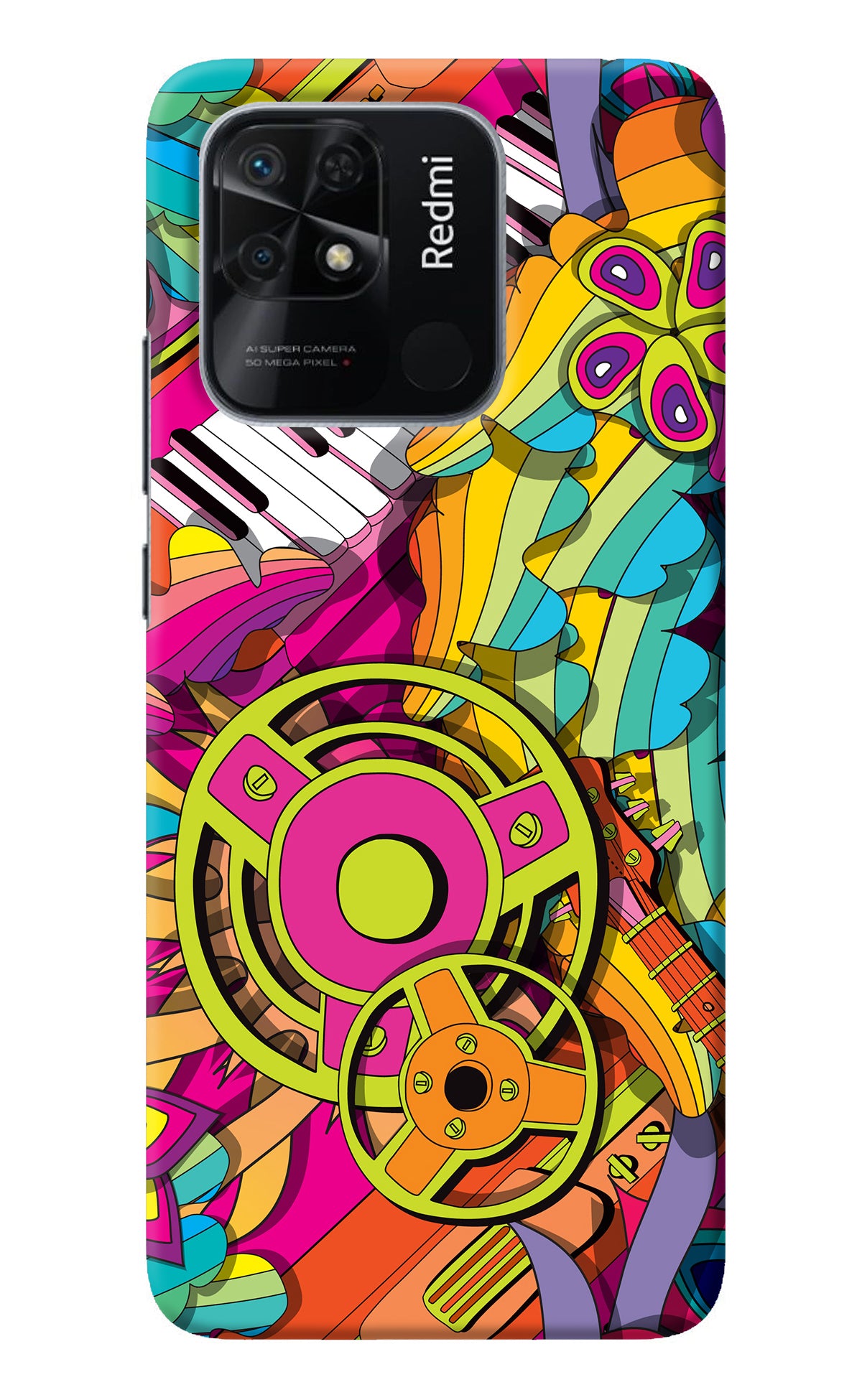 Music Doodle Redmi 10/10 Power Back Cover