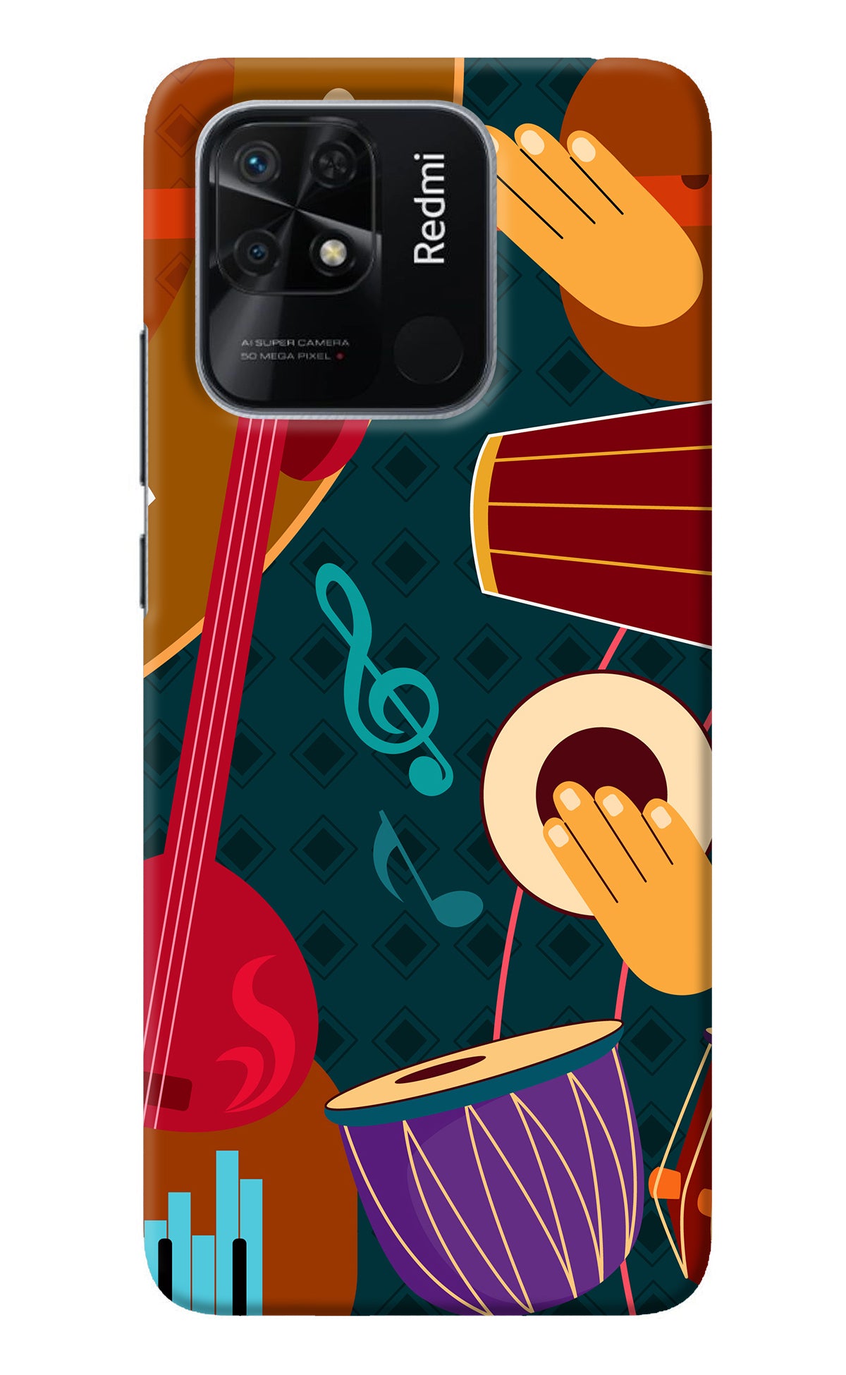 Music Instrument Redmi 10/10 Power Back Cover