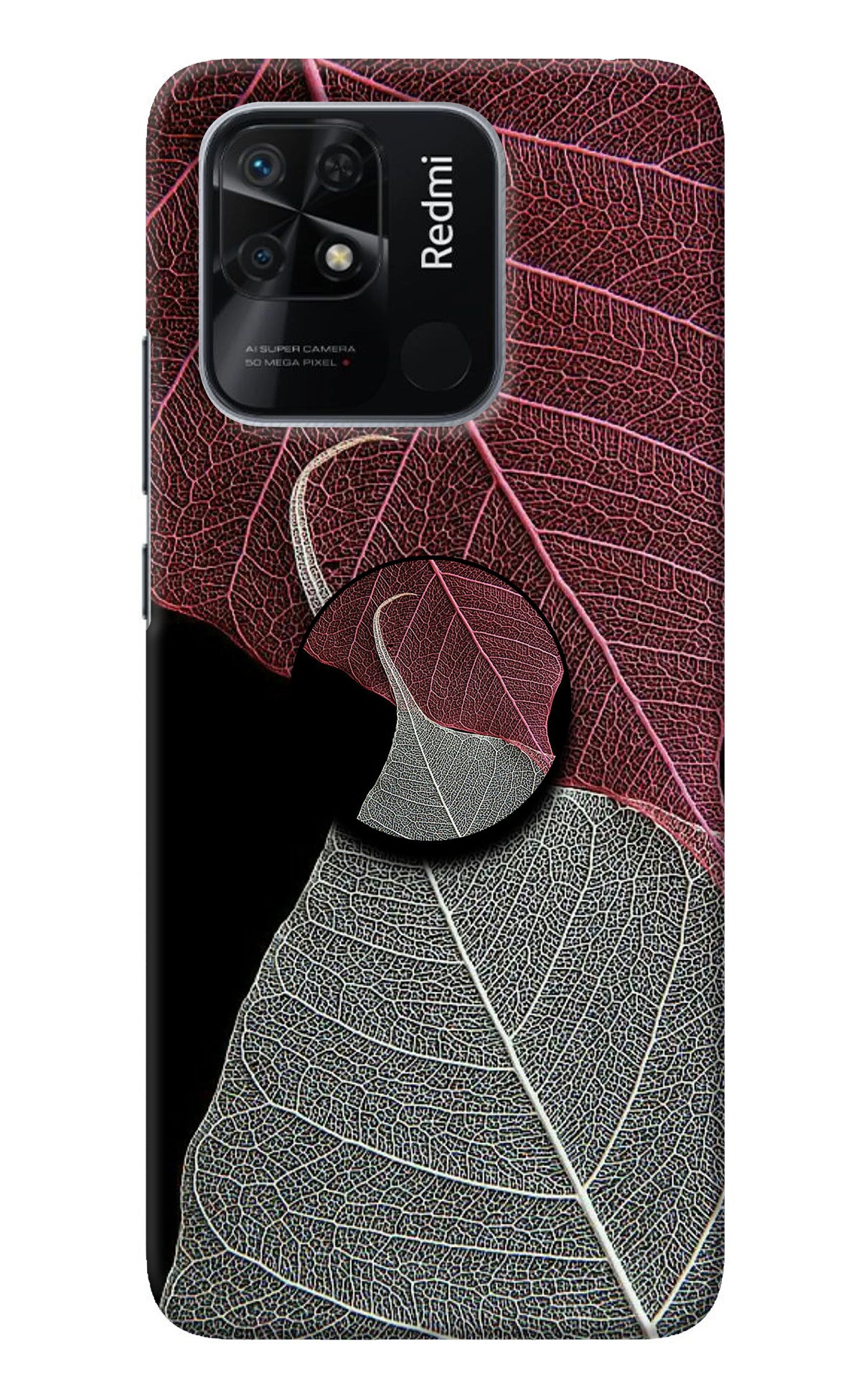 Leaf Pattern Redmi 10/10 Power Pop Case