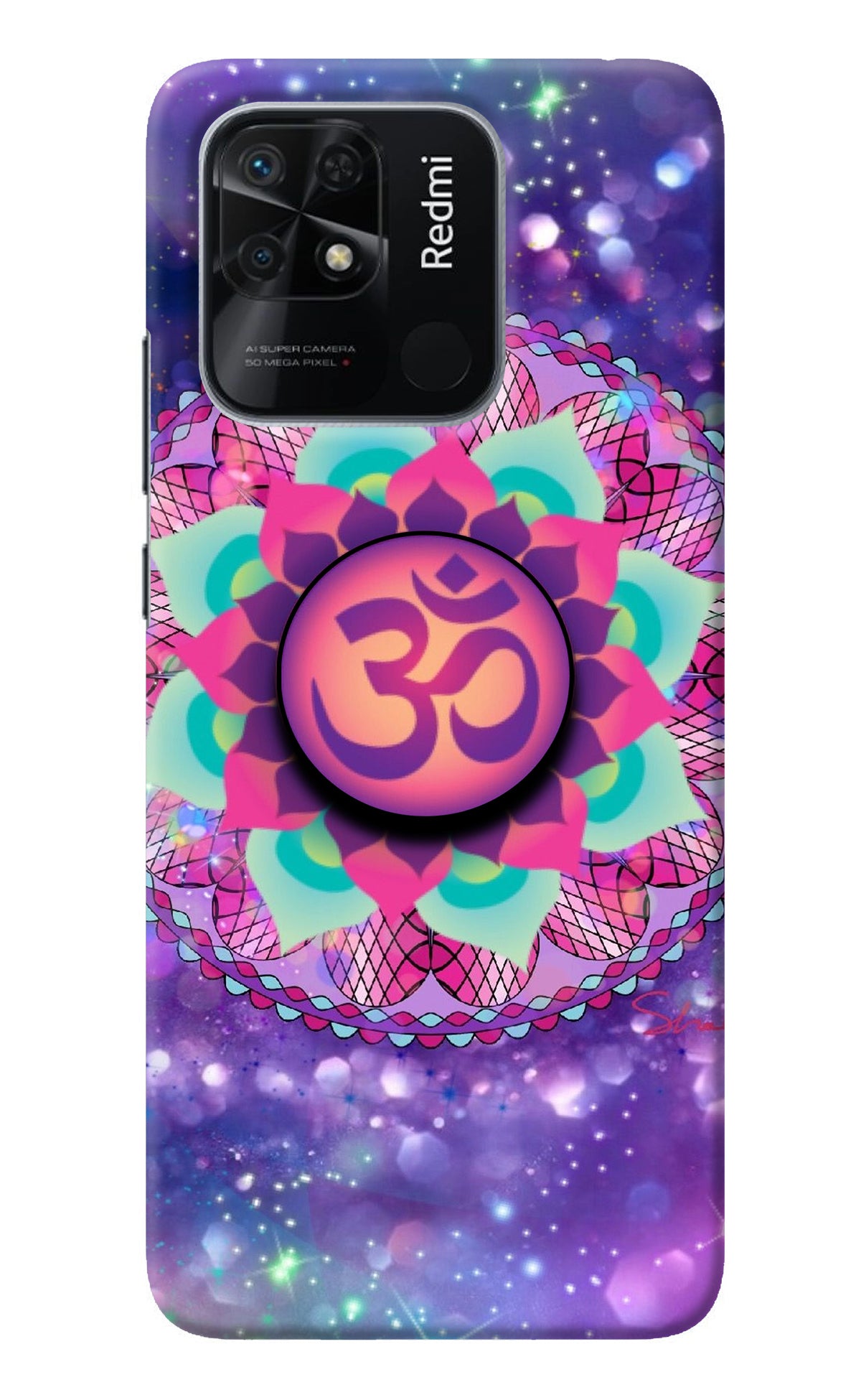 Om Purple Redmi 10/10 Power Pop Case