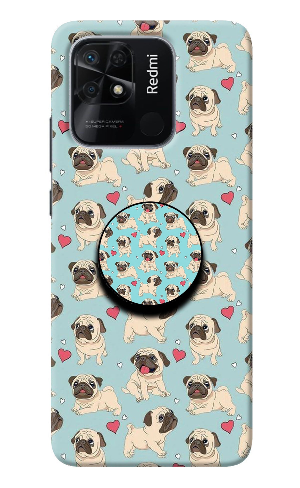 Pug Dog Redmi 10/10 Power Pop Case