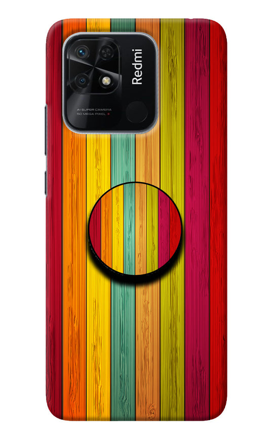 Multicolor Wooden Redmi 10/10 Power Pop Case