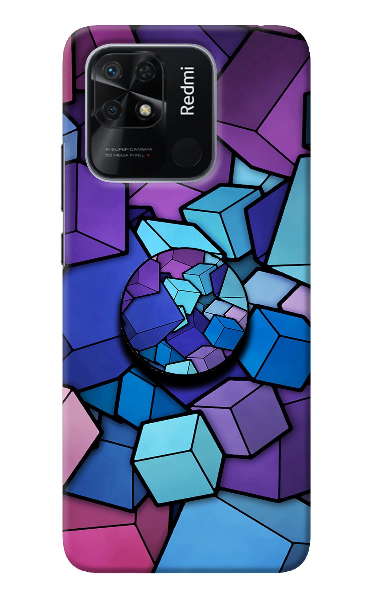 Cubic Abstract Redmi 10/10 Power Pop Case