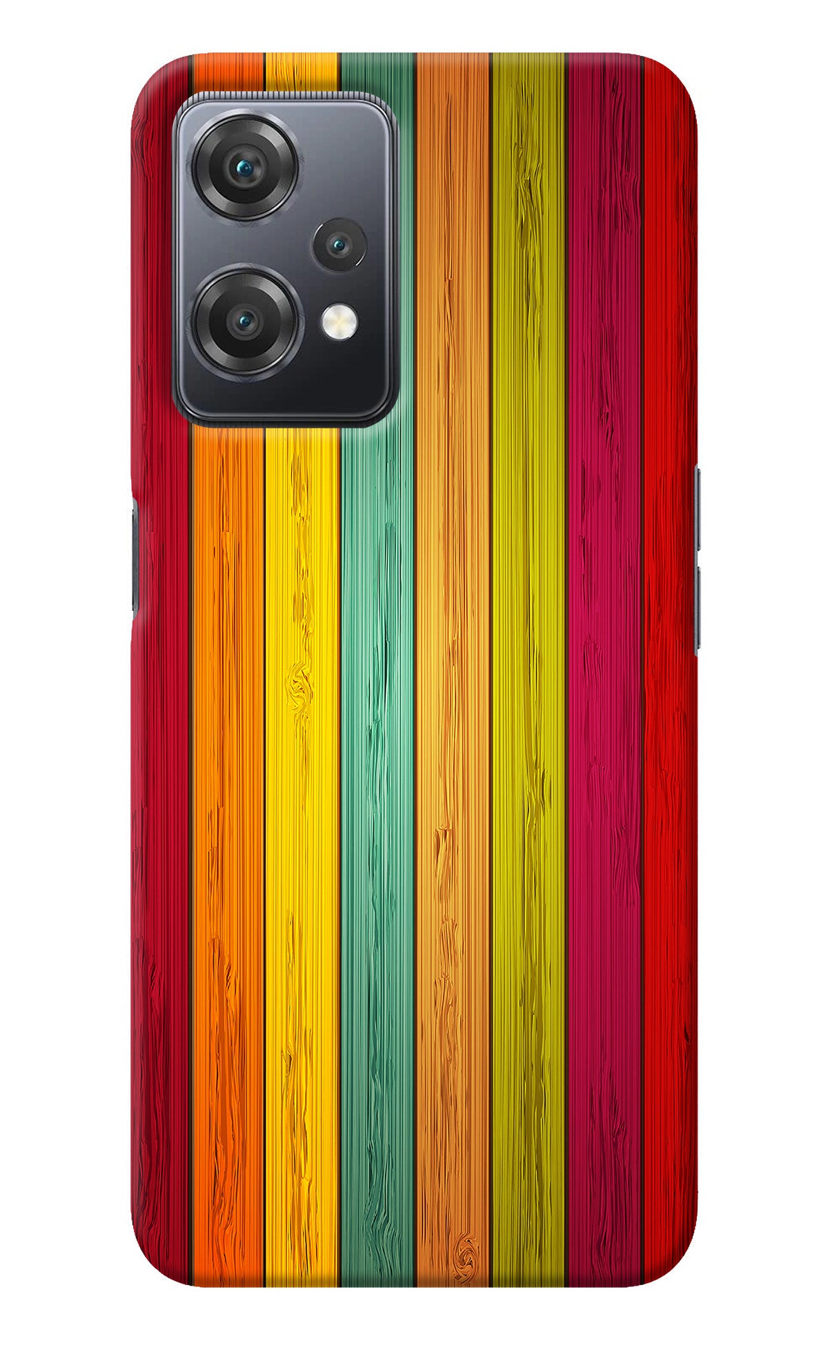 Multicolor Wooden OnePlus Nord CE 2 Lite 5G Back Cover