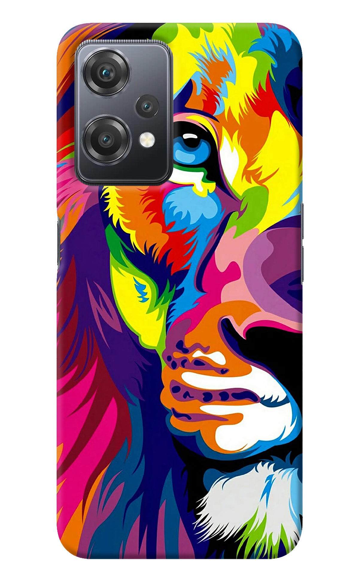 Lion Half Face OnePlus Nord CE 2 Lite 5G Back Cover