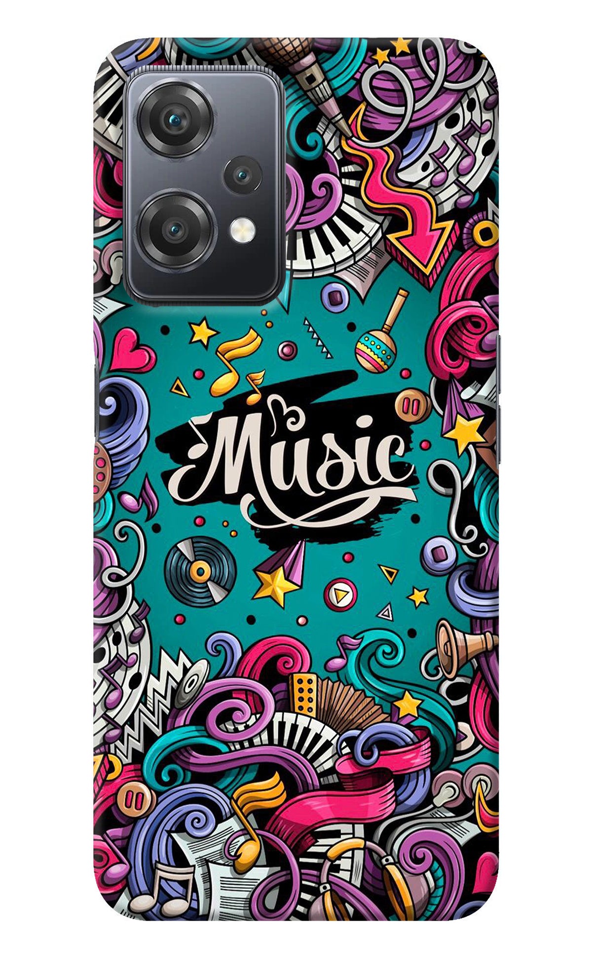 Music Graffiti OnePlus Nord CE 2 Lite 5G Back Cover