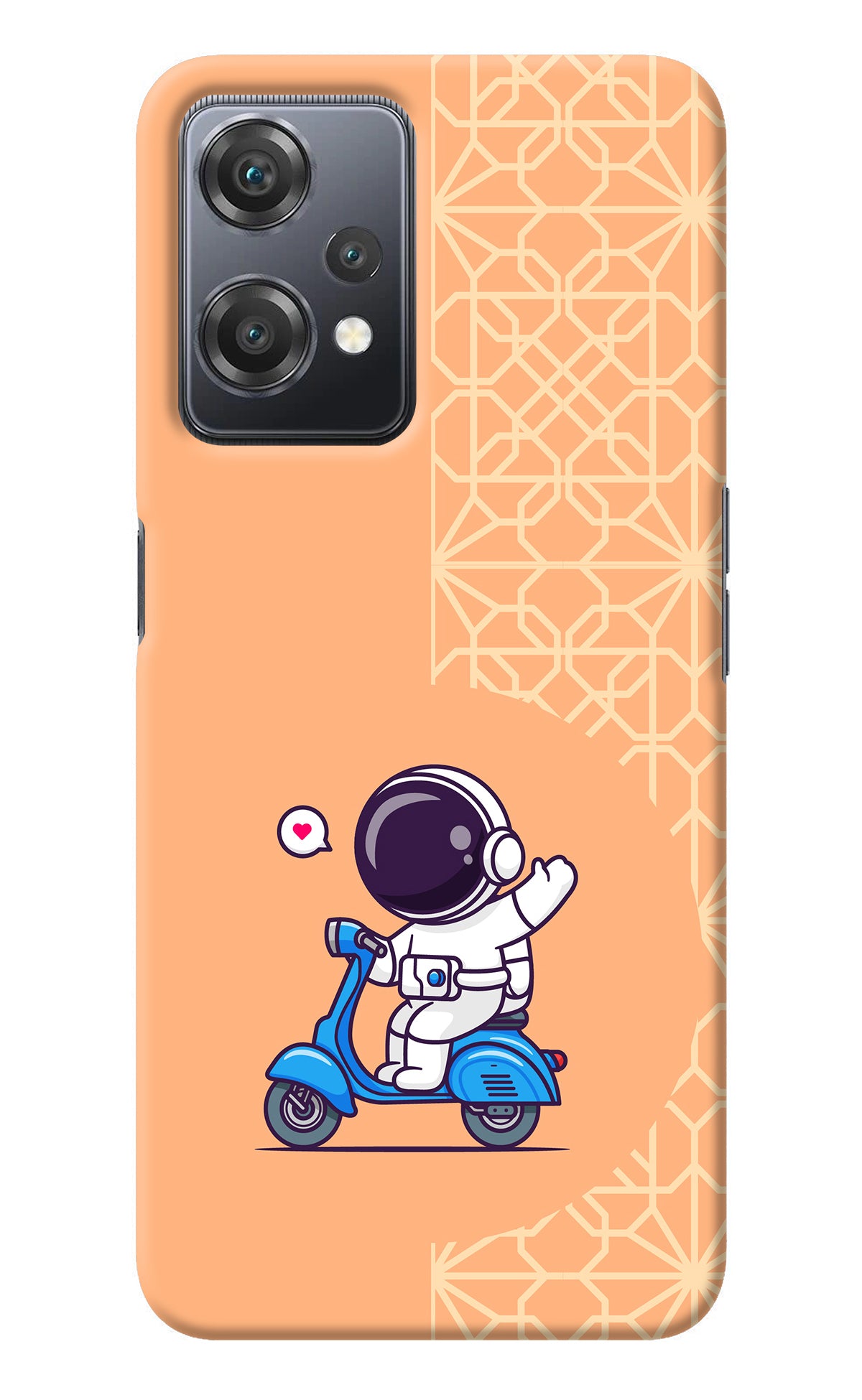 Cute Astronaut Riding OnePlus Nord CE 2 Lite 5G Back Cover