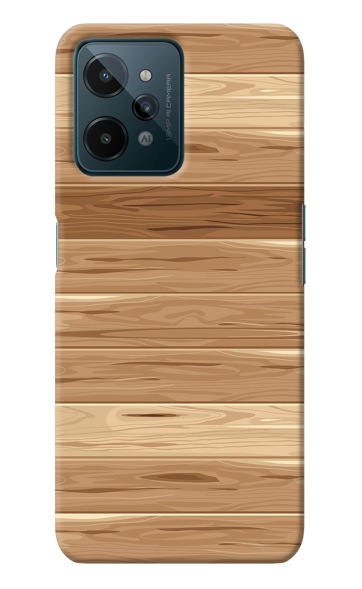 Wooden Vector Realme C31 Back Cover