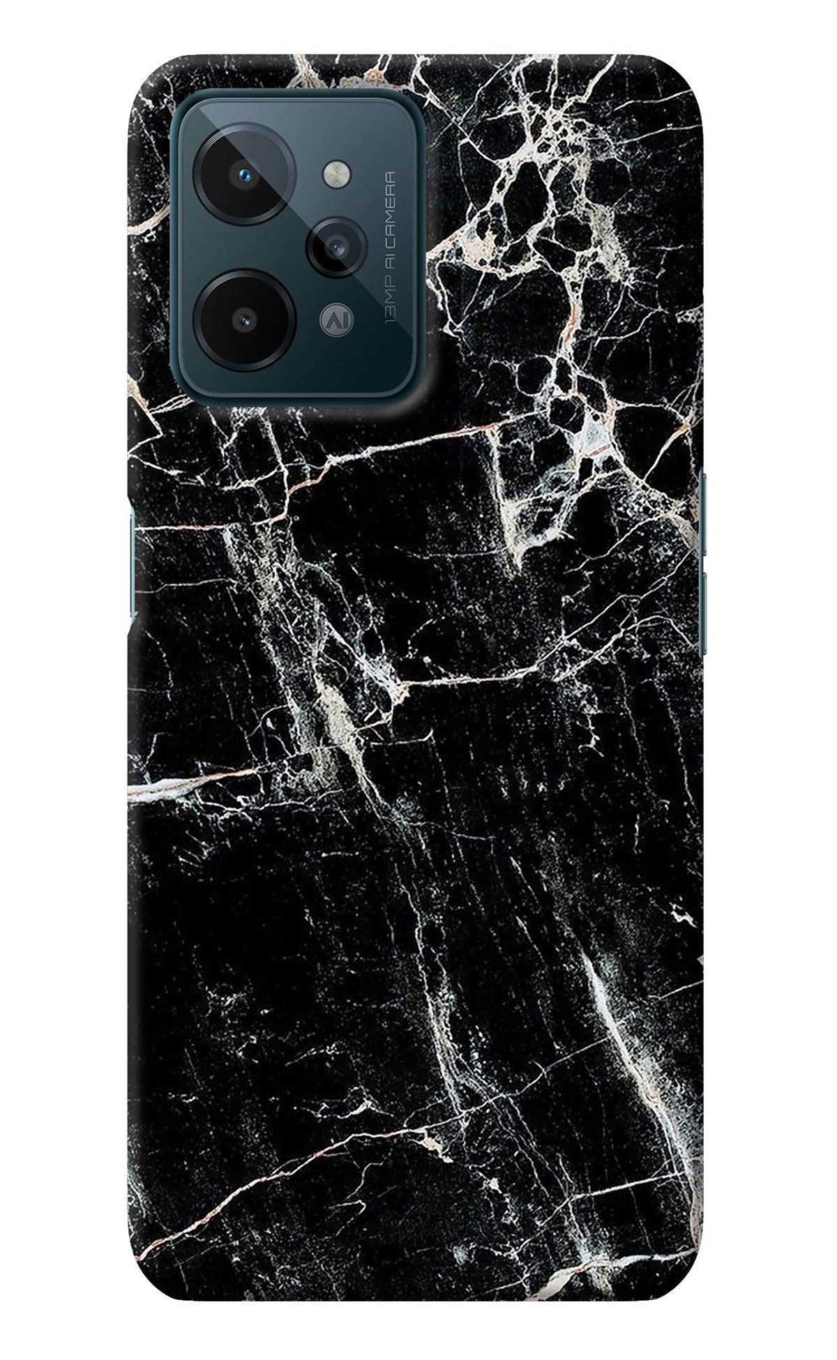 Black Marble Texture Realme C31 Back Cover