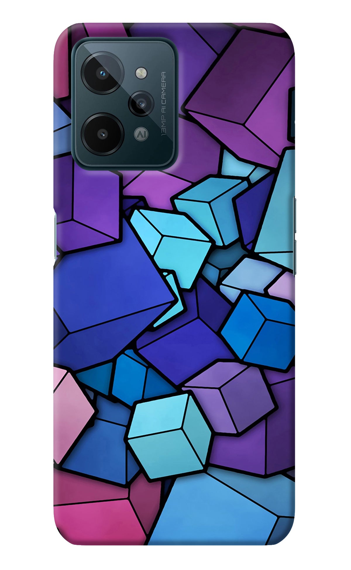 Cubic Abstract Realme C31 Back Cover