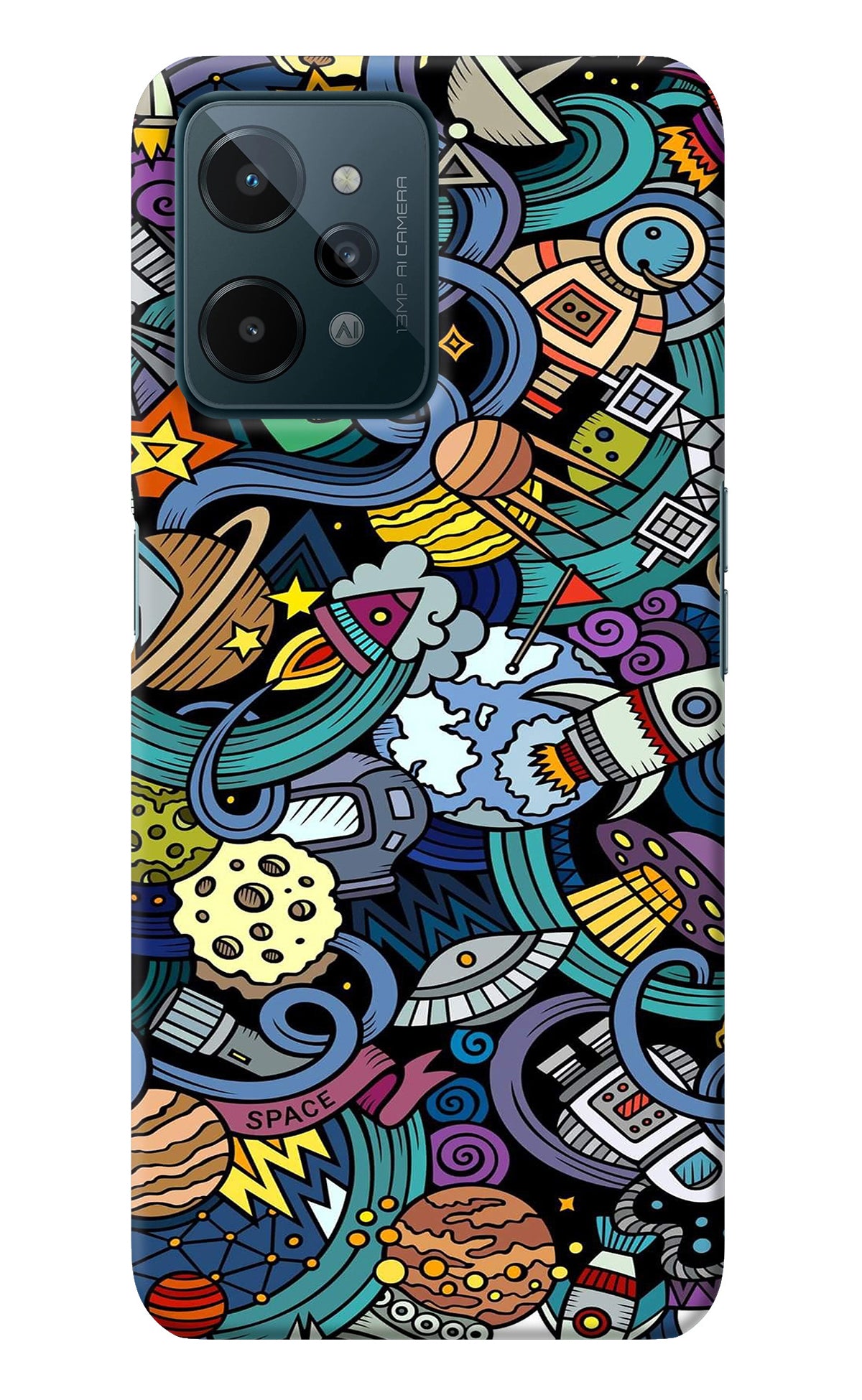 Space Abstract Realme C31 Back Cover