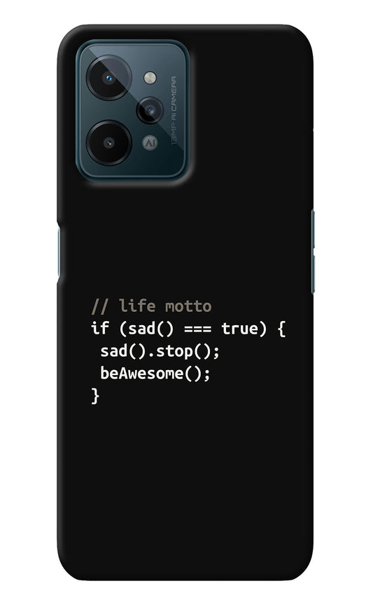 Life Motto Code Realme C31 Back Cover