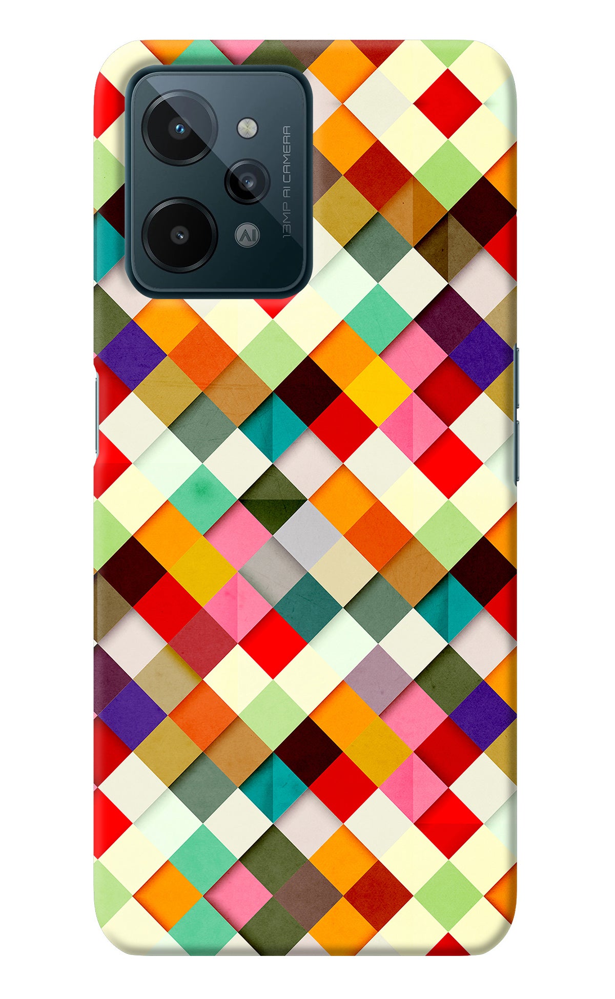 Geometric Abstract Colorful Realme C31 Back Cover