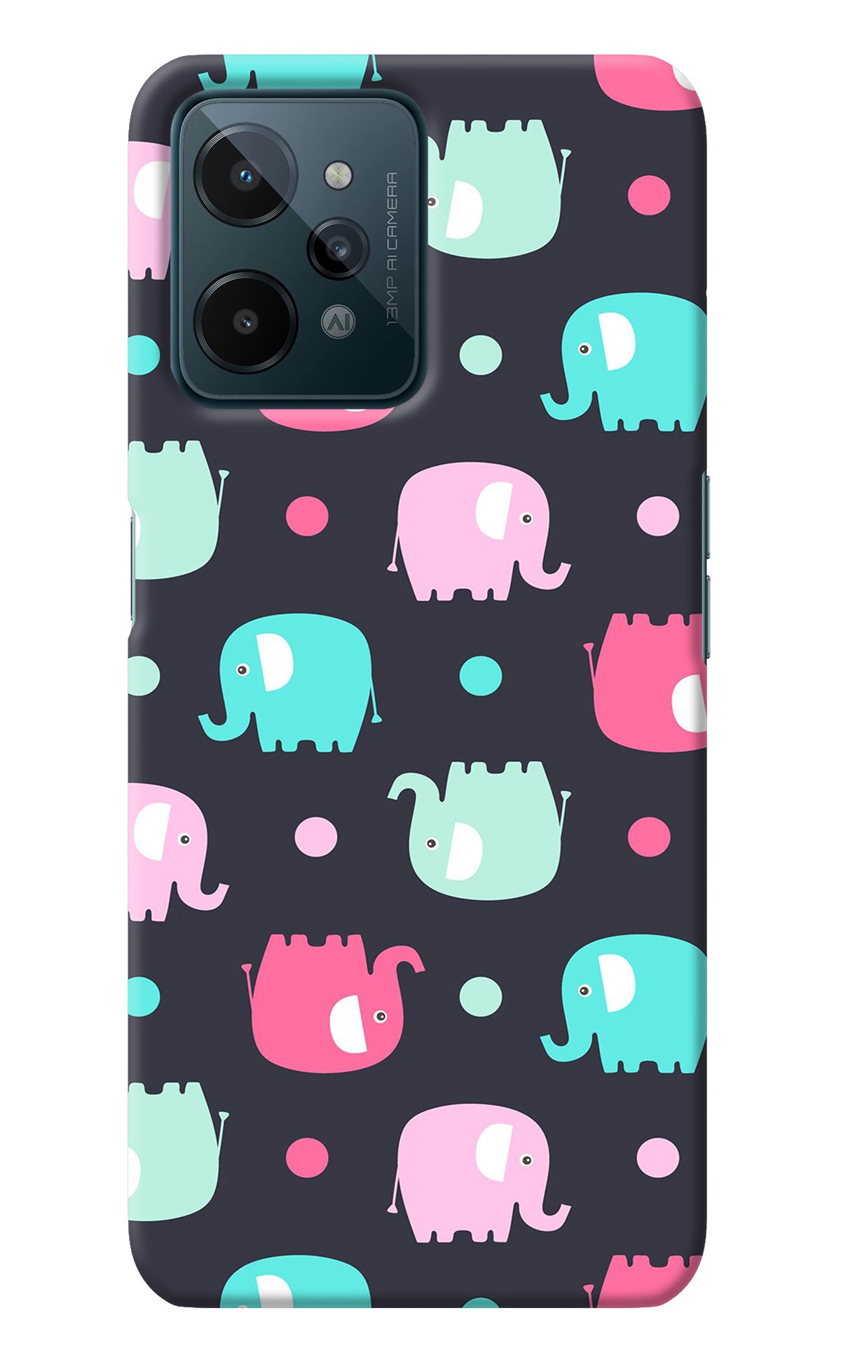 Elephants Realme C31 Back Cover