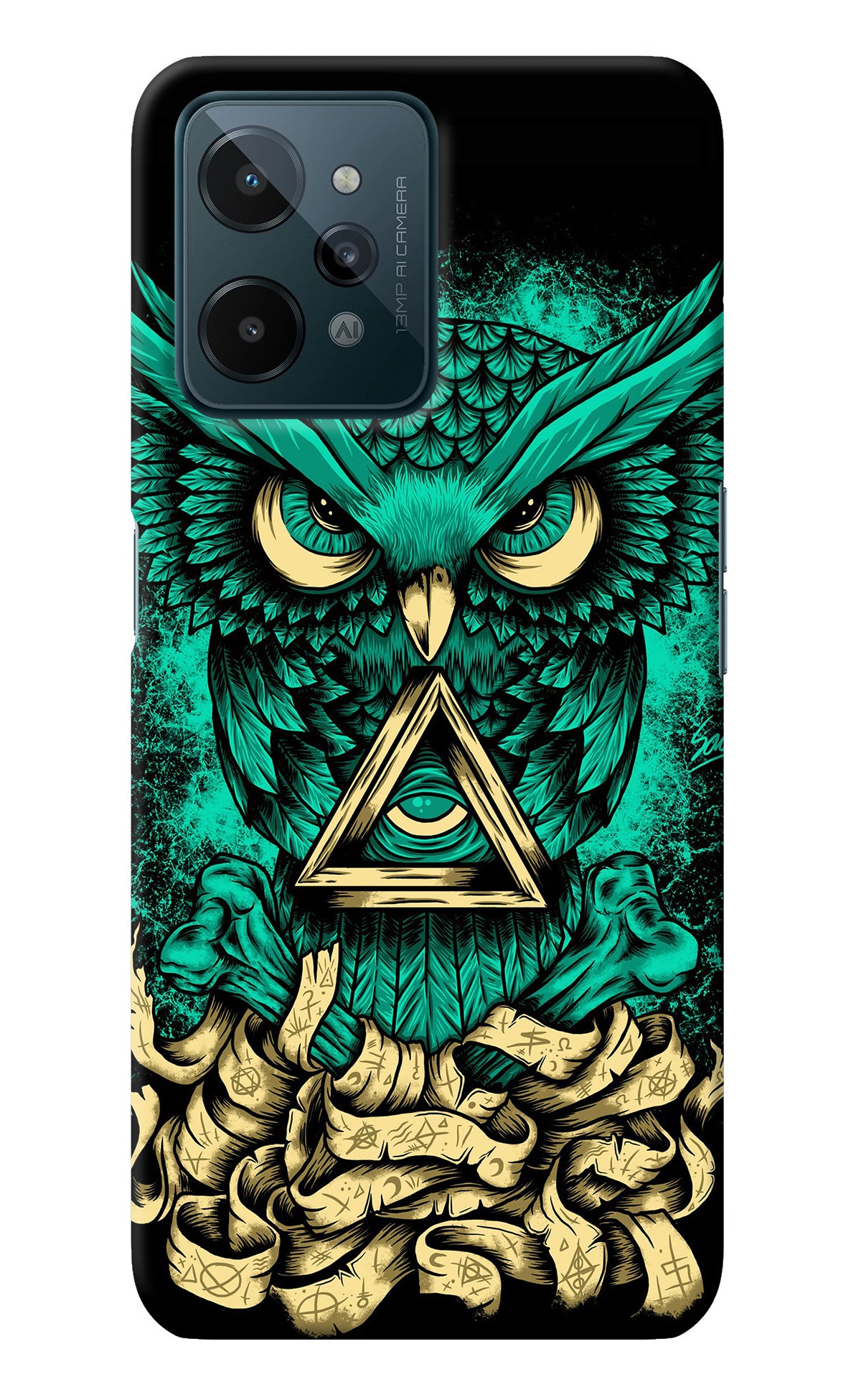 Green Owl Realme C31 Back Cover