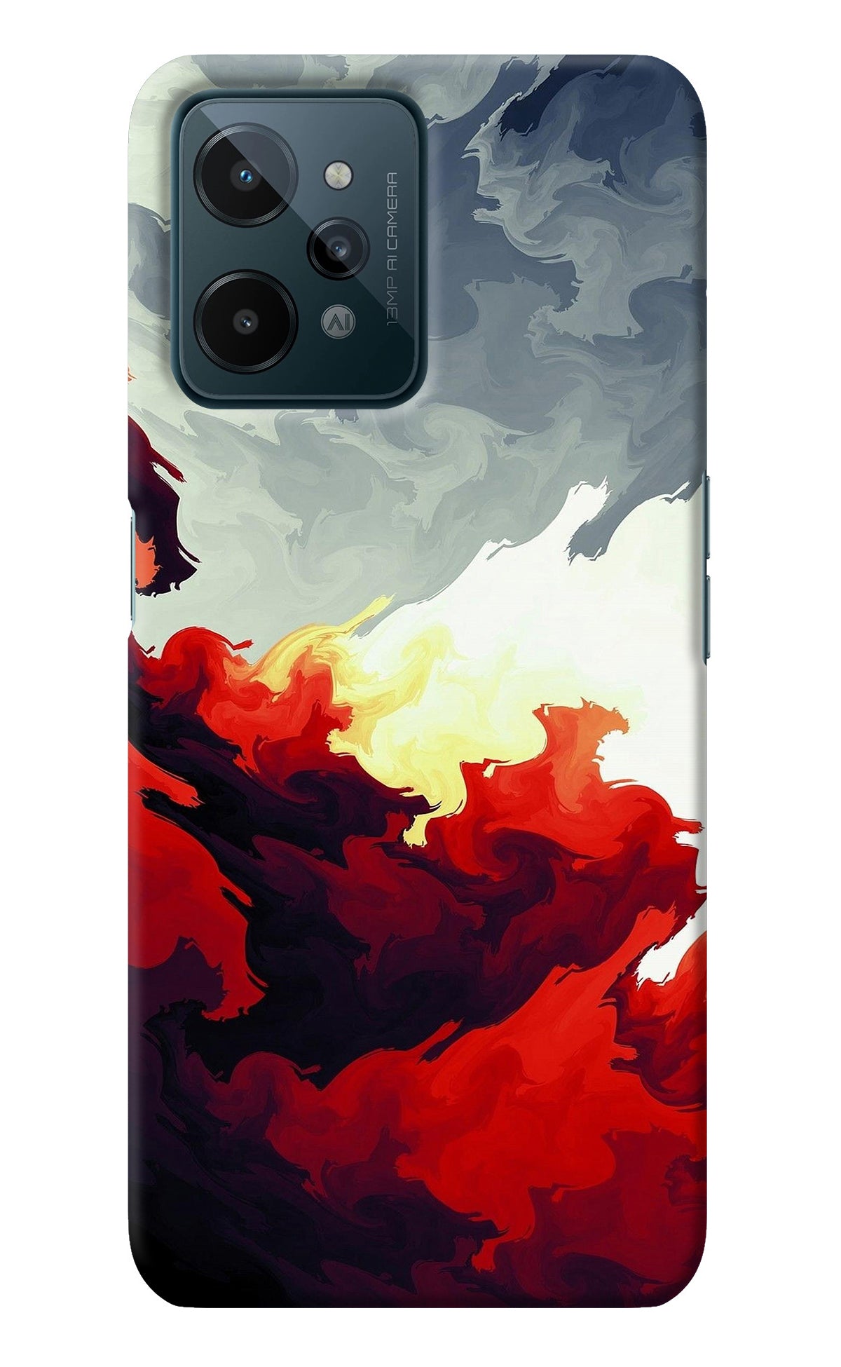 Fire Cloud Realme C31 Back Cover