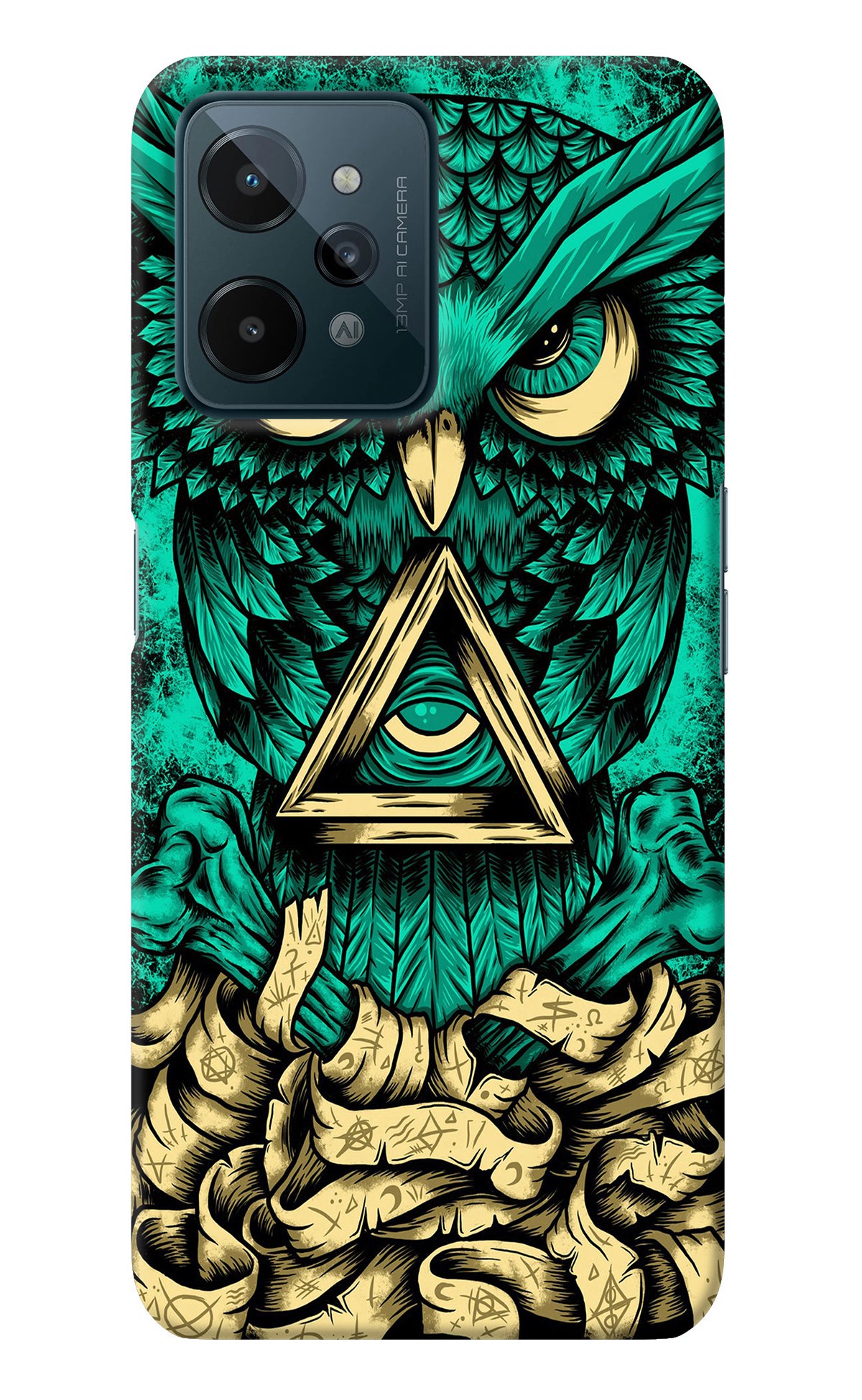 Green Owl Realme C31 Back Cover